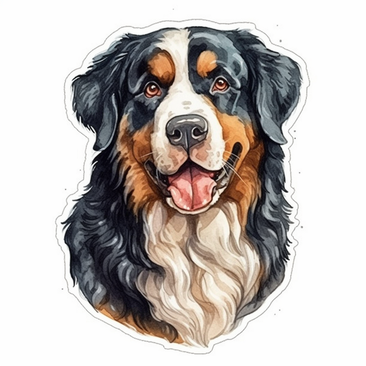 Bernese Mountain Dog Vinyl Decal Sticker for Car, Laptop, Tumbler and more # 007144