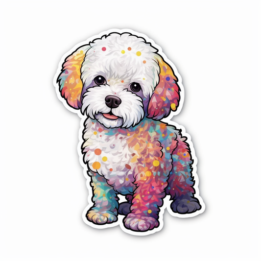 Bichon Frise Dog Vinyl Decal Sticker for Car, Laptop, Tumbler and more # 007358