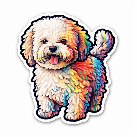 Bichon Frise Dog Vinyl Decal Sticker for Car, Laptop, Tumbler and more # 007356