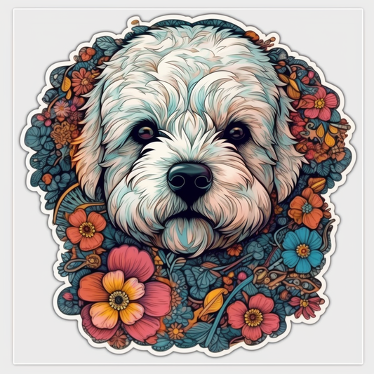 Bichon Frise Dog Vinyl Decal Sticker for Car, Laptop, Tumbler and more # 007367