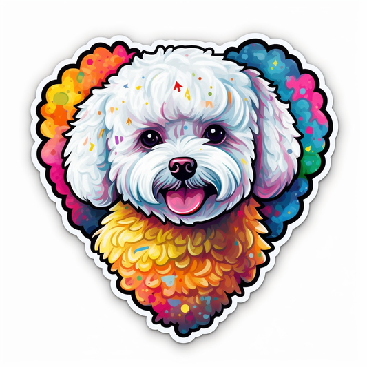 Bichon Frise Dog Vinyl Decal Sticker for Car, Laptop, Tumbler and more # 007363