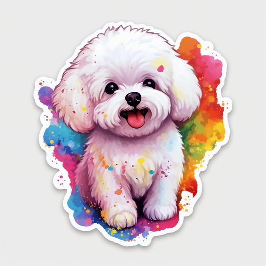 Bichon Frise Dog Vinyl Decal Sticker for Car, Laptop, Tumbler and more # 007362