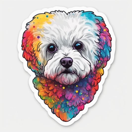 Bichon Frise Dog Vinyl Decal Sticker for Car, Laptop, Tumbler and more # 007360