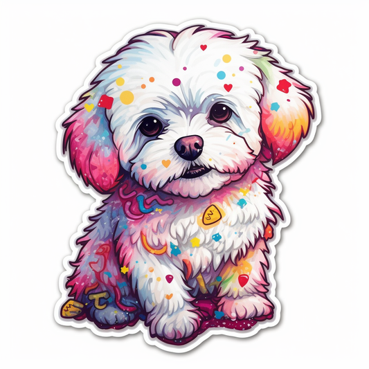 Bichon Frise Dog Vinyl Decal Sticker for Car, Laptop, Tumbler and more # 007359