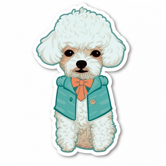 Bichon Frise Dog Vinyl Decal Sticker for Car, Laptop, Tumbler and more # 007357