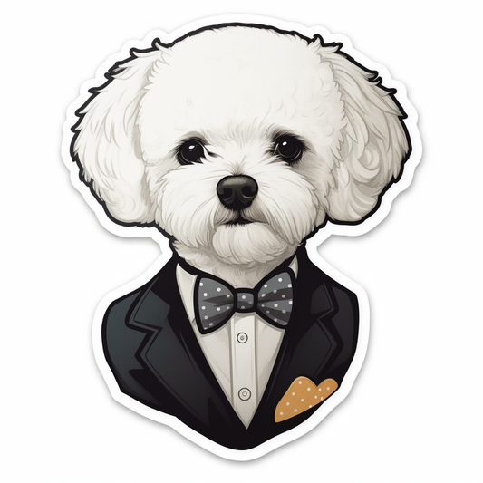 Bichon Frise Dog Vinyl Decal Sticker for Car, Laptop, Tumbler and more # 007348
