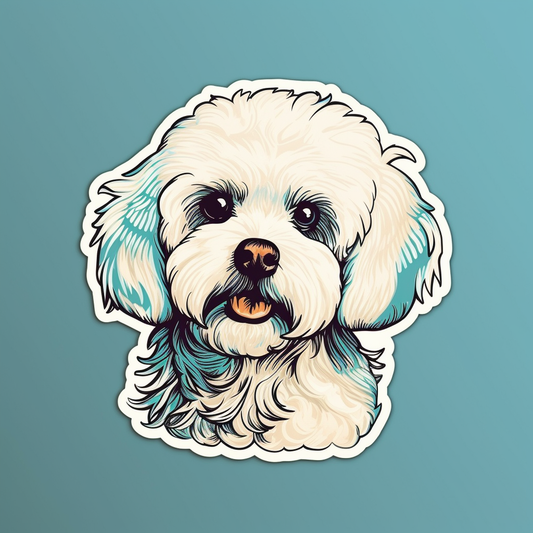 Bichon Frise Dog Vinyl Decal Sticker for Car, Laptop, Tumbler and more # 007352