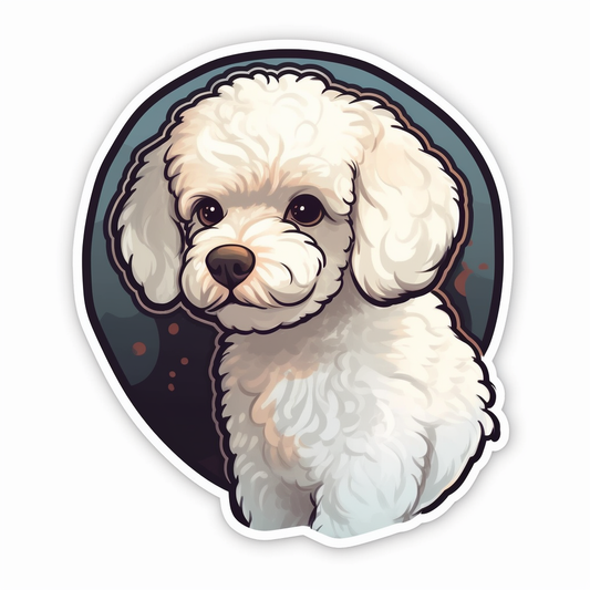Bichon Frise Dog Vinyl Decal Sticker for Car, Laptop, Tumbler and more # 007355