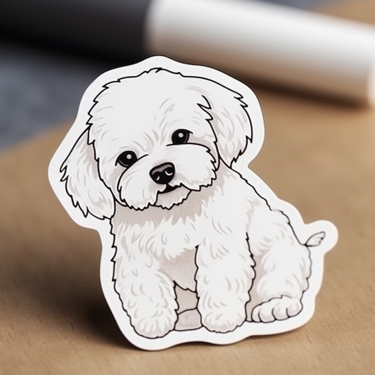 Bichon Frise Dog Vinyl Decal Sticker for Car, Laptop, Tumbler and more # 007349