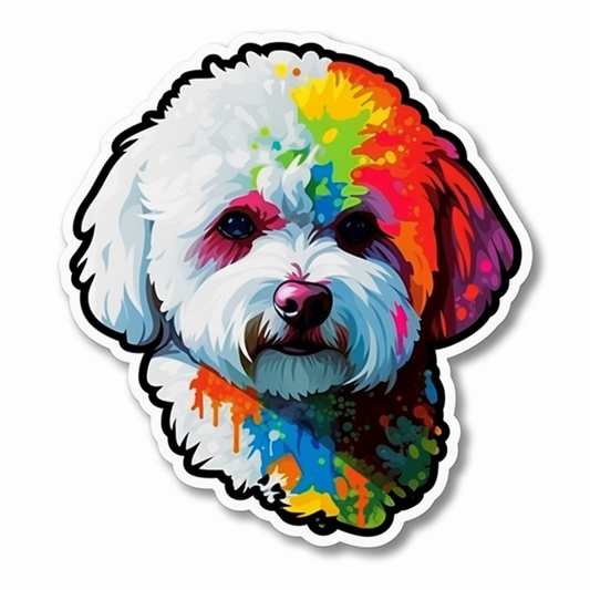 Bichon Frise Dog Vinyl Decal Sticker for Car, Laptop, Tumbler and more # 007373