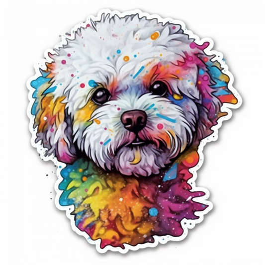 Bichon Frise Dog Vinyl Decal Sticker for Car, Laptop, Tumbler and more # 007371