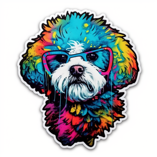 Bichon Frise Dog Vinyl Decal Sticker for Car, Laptop, Tumbler and more # 007370