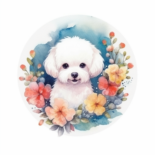 Bichon Frise Dog Vinyl Decal Sticker for Car, Laptop, Tumbler and more # 007382