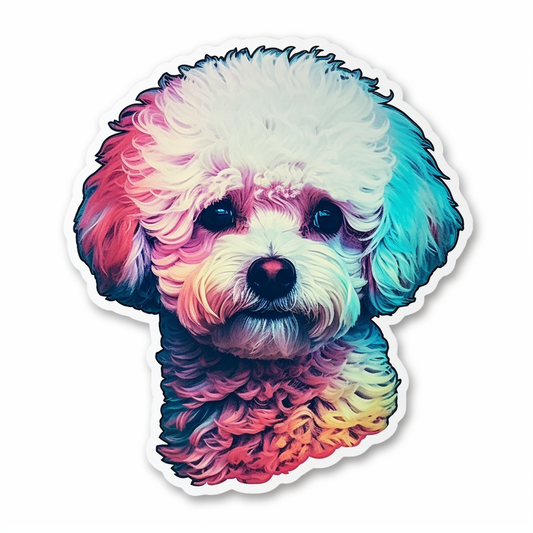 Bichon Frise Dog Vinyl Decal Sticker for Car, Laptop, Tumbler and more # 007376