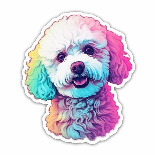 Bichon Frise Dog Vinyl Decal Sticker for Car, Laptop, Tumbler and more # 007387