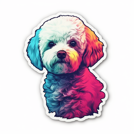 Bichon Frise Dog Vinyl Decal Sticker for Car, Laptop, Tumbler and more # 007393