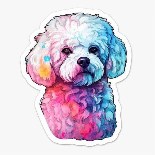 Bichon Frise Dog Vinyl Decal Sticker for Car, Laptop, Tumbler and more # 007386