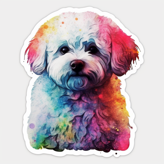 Bichon Frise Dog Vinyl Decal Sticker for Car, Laptop, Tumbler and more # 007378