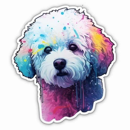 Bichon Frise Dog Vinyl Decal Sticker for Car, Laptop, Tumbler and more # 007377