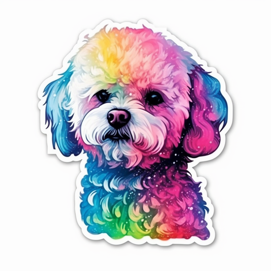 Bichon Frise Dog Vinyl Decal Sticker for Car, Laptop, Tumbler and more # 007381