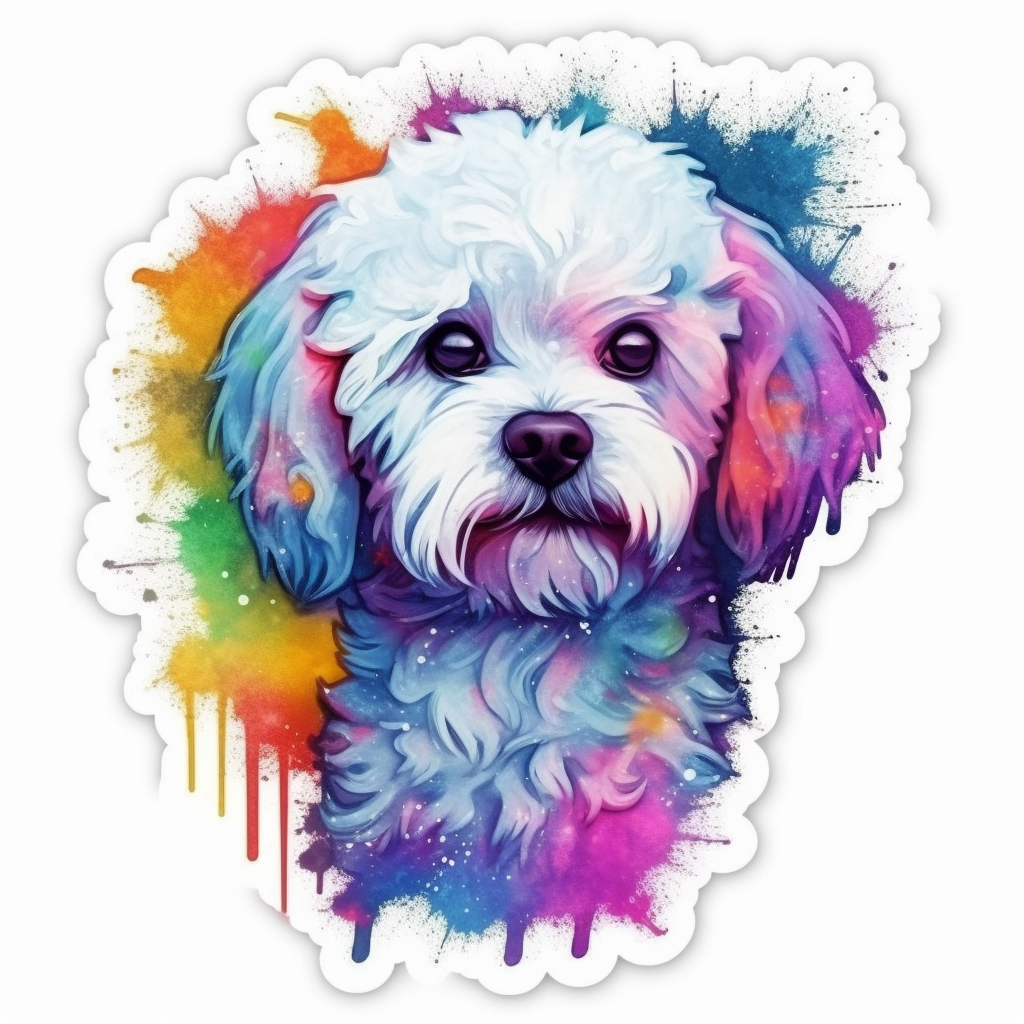 Bichon Frise Dog Vinyl Decal Sticker for Car, Laptop, Tumbler and more # 007374
