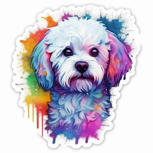 Bichon Frise Dog Vinyl Decal Sticker for Car, Laptop, Tumbler and more # 007374