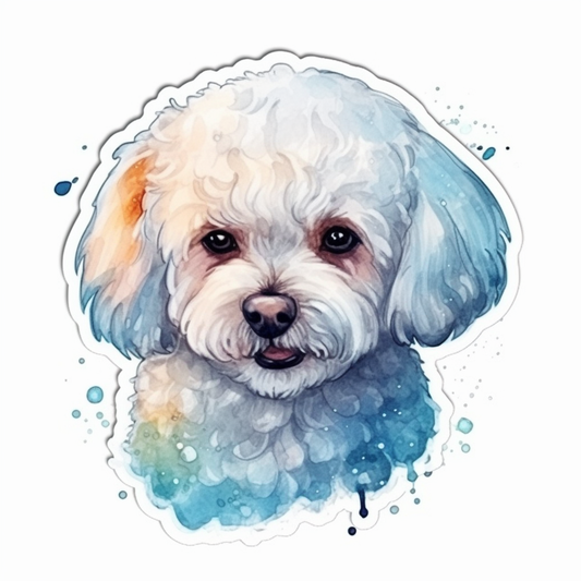 Bichon Frise Dog Vinyl Decal Sticker for Car, Laptop, Tumbler and more # 007389