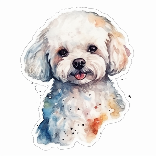 Bichon Frise Dog Vinyl Decal Sticker for Car, Laptop, Tumbler and more # 007396
