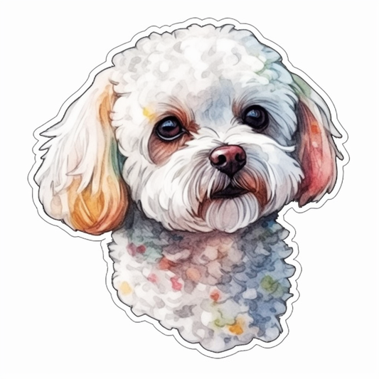 Bichon Frise Dog Vinyl Decal Sticker for Car, Laptop, Tumbler and more # 007394