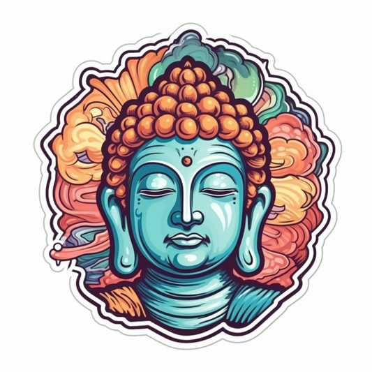 Buddha Vinyl Decal Sticker for Car, Laptop, Tumbler and more # 0010159