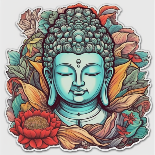 Buddha Vinyl Decal Sticker for Car, Laptop, Tumbler and more # 0010167