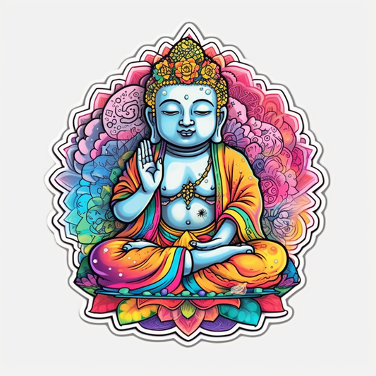 Buddha Vinyl Decal Sticker for Car, Laptop, Tumbler and more # 0010165