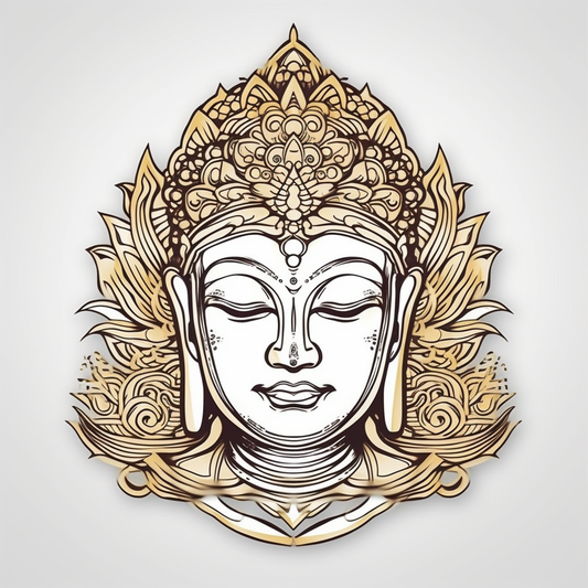 Buddha Vinyl Decal Sticker for Car, Laptop, Tumbler and more # 0010160
