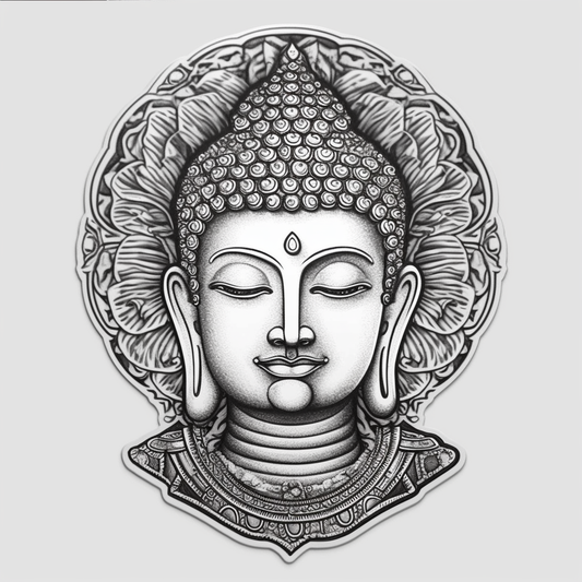 Buddha Vinyl Decal Sticker for Car, Laptop, Tumbler and more # 0010162