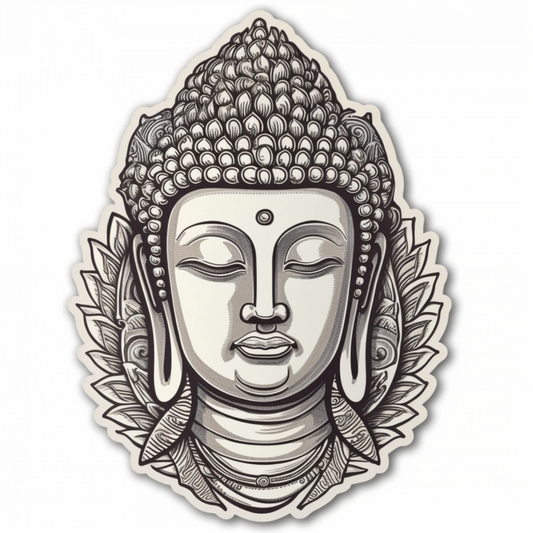 Buddha Vinyl Decal Sticker for Car, Laptop, Tumbler and more # 0010158