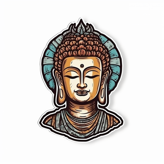 Buddha Vinyl Decal Sticker for Car, Laptop, Tumbler and more # 0010155