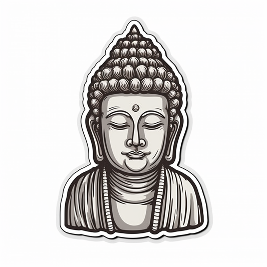 Buddha Vinyl Decal Sticker for Car, Laptop, Tumbler and more # 0010161