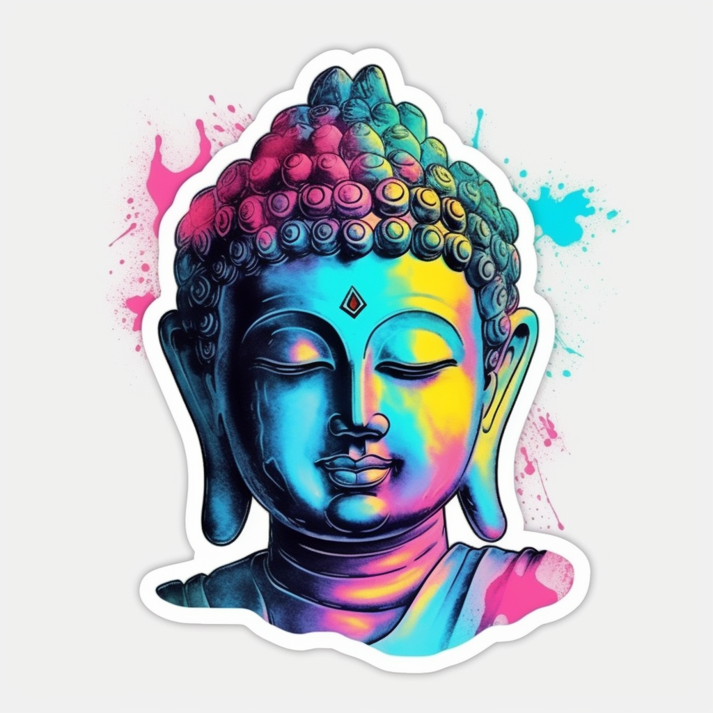 Buddha Vinyl Decal Sticker for Car, Laptop, Tumbler and more # 0010170