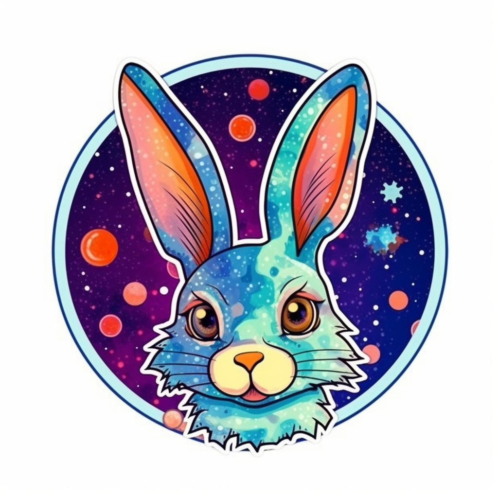 Cute and adorable Bunny Rabbit Vinyl Decal Sticker for Car, Laptop, Tumbler and more # 0010881