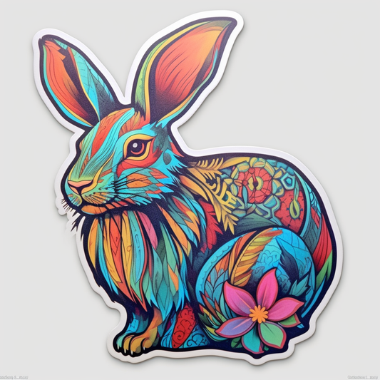 Cute and adorable Bunny Rabbit Vinyl Decal Sticker for Car, Laptop, Tumbler and more # 0010888
