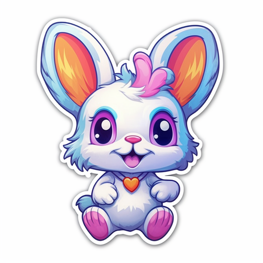 Cute and adorable Bunny Rabbit Vinyl Decal Sticker for Car, Laptop, Tumbler and more # 0010887