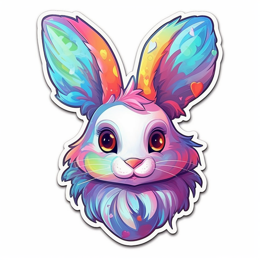 Cute and adorable Bunny Rabbit Vinyl Decal Sticker for Car, Laptop, Tumbler and more # 0010891