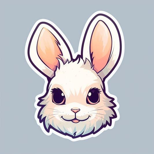 Cute and adorable Bunny Rabbit Vinyl Decal Sticker for Car, Laptop, Tumbler and more # 0010865