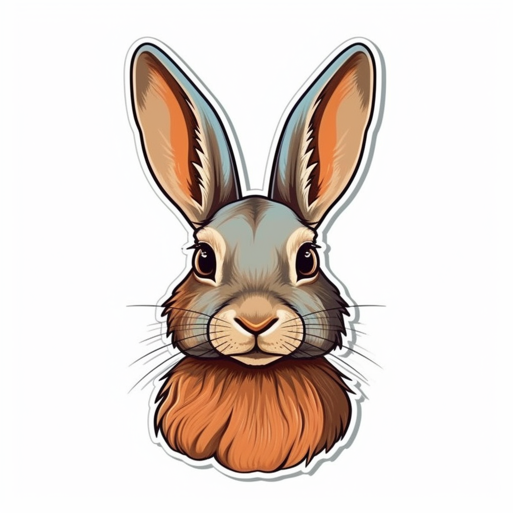 Cute and adorable Bunny Rabbit Vinyl Decal Sticker for Car, Laptop, Tumbler and more # 0010872