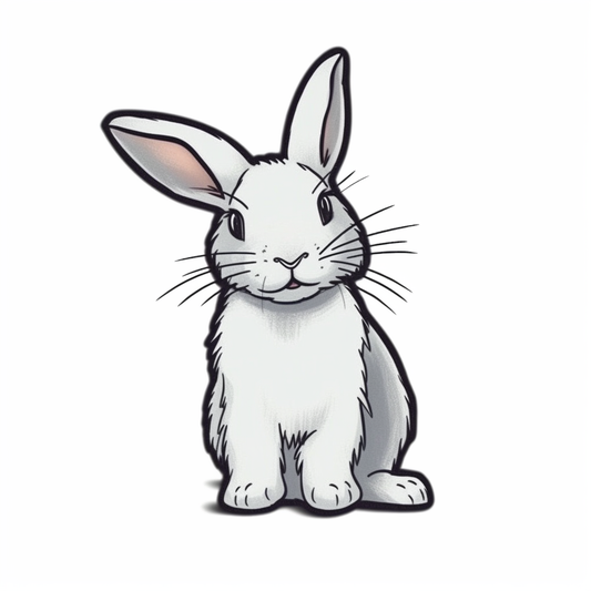 Cute and adorable Bunny Rabbit Vinyl Decal Sticker for Car, Laptop, Tumbler and more # 0010873