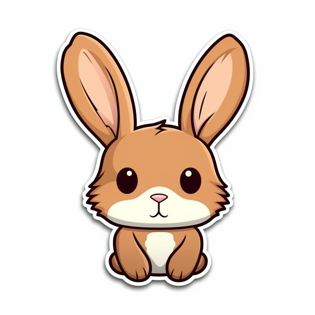 Cute and adorable Bunny Rabbit Vinyl Decal Sticker for Car, Laptop, Tumbler and more # 0010874