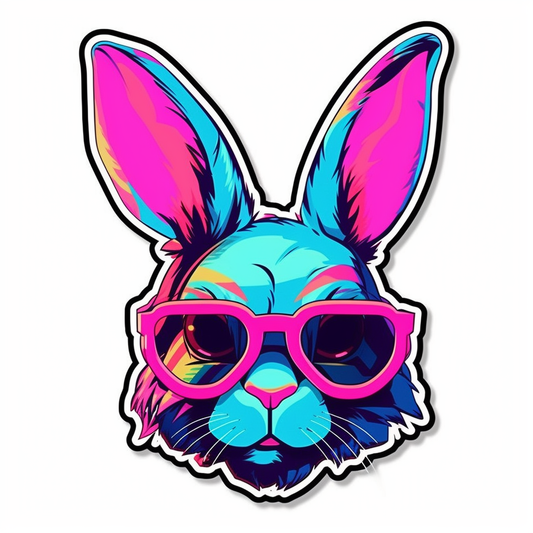 Cute and adorable Bunny Rabbit Vinyl Decal Sticker for Car, Laptop, Tumbler and more # 0010892