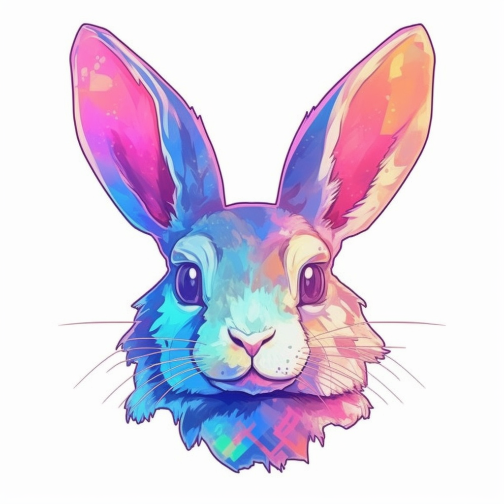 Cute and adorable Bunny Rabbit Vinyl Decal Sticker for Car, Laptop, Tumbler and more # 0010897