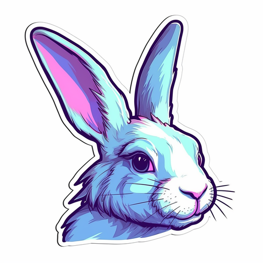 Cute and adorable Bunny Rabbit Vinyl Decal Sticker for Car, Laptop, Tumbler and more # 0010898