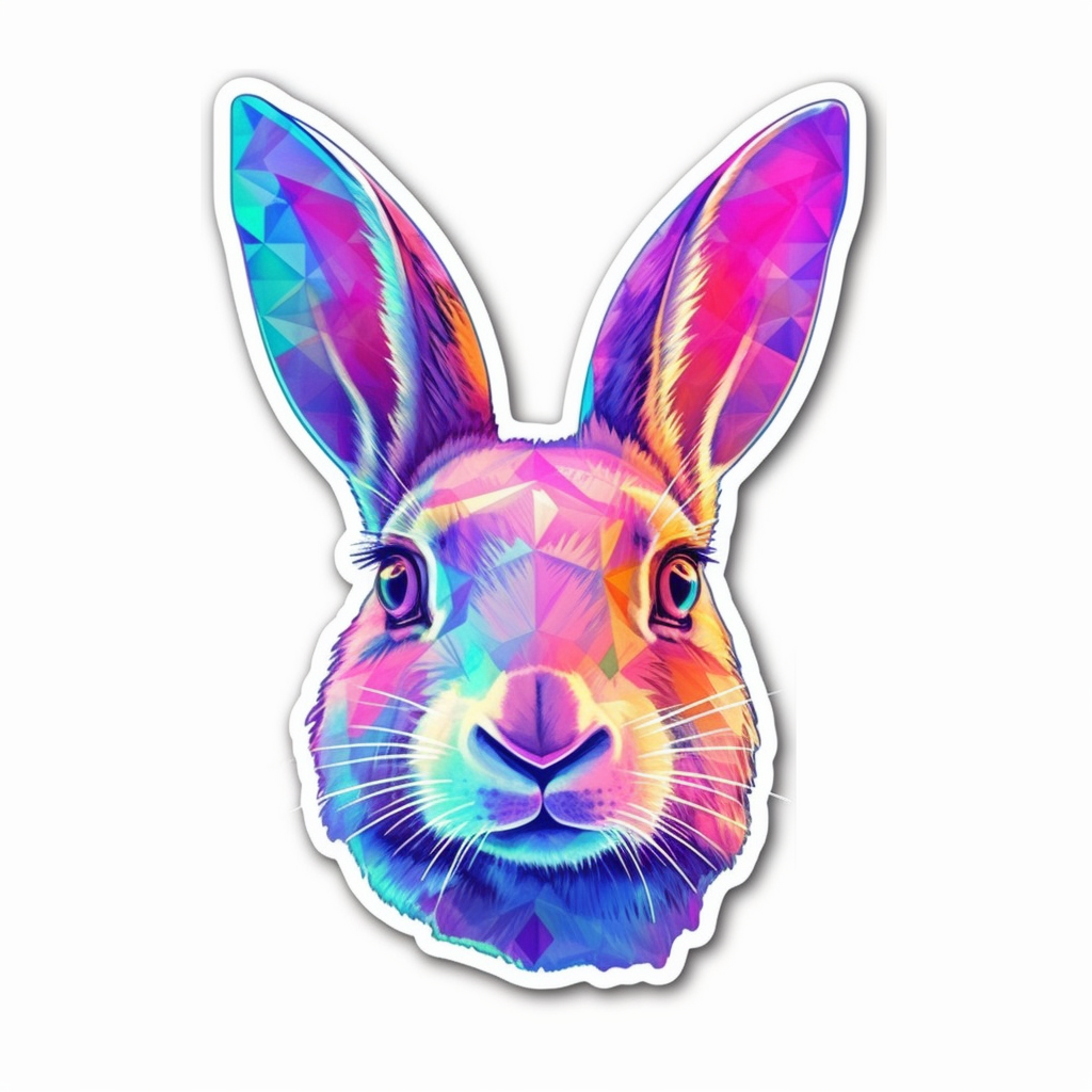 Cute and adorable Bunny Rabbit Vinyl Decal Sticker for Car, Laptop, Tumbler and more # 0010902